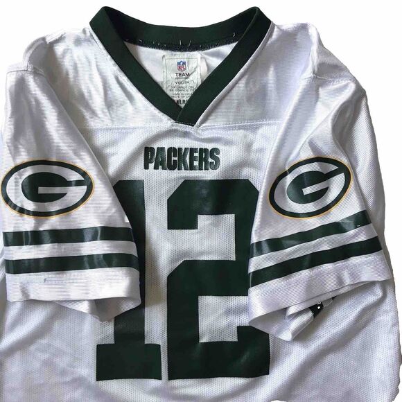 Aaron Rodgers #12 Green Bay Packers Youth Jersey XXL18 NFL Team Apparel Football - Picture 6 of 8